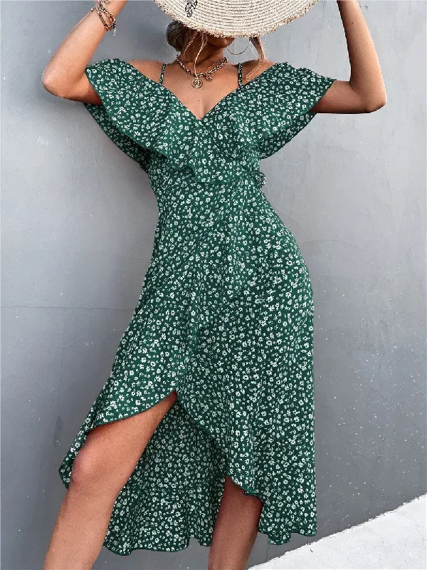 2022-summer-models-ladies-dress-sexy-one-shoulder-floral-elegant-suspender-dress-high-wasit-irregular-long-dresses-for-women