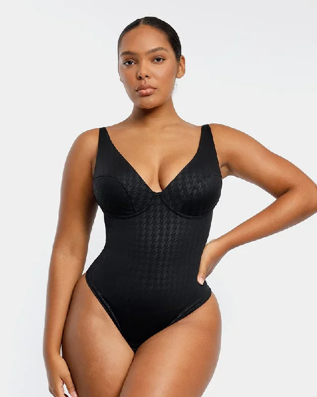 AirSlim Classic Swallow Gird Thong Bodysuit