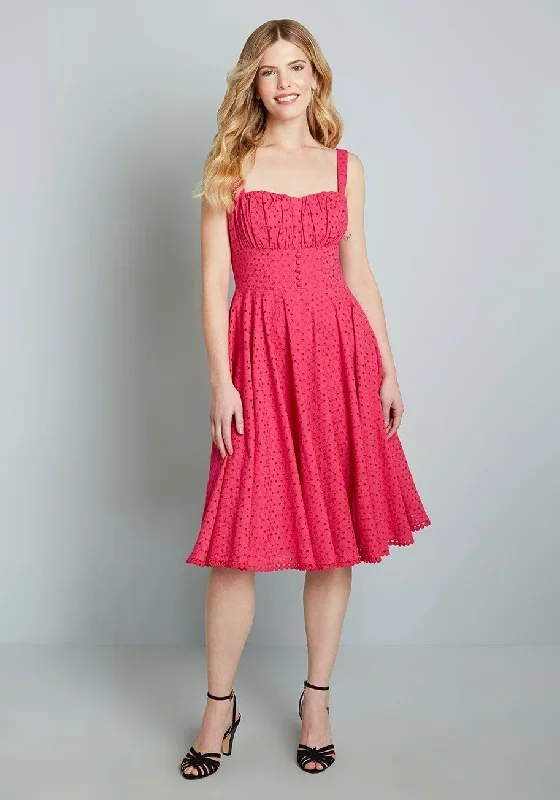 Anglaise For Days Fit And Flare Dress