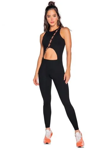 Babalu 9761 Unitard with Zipper and Logo design