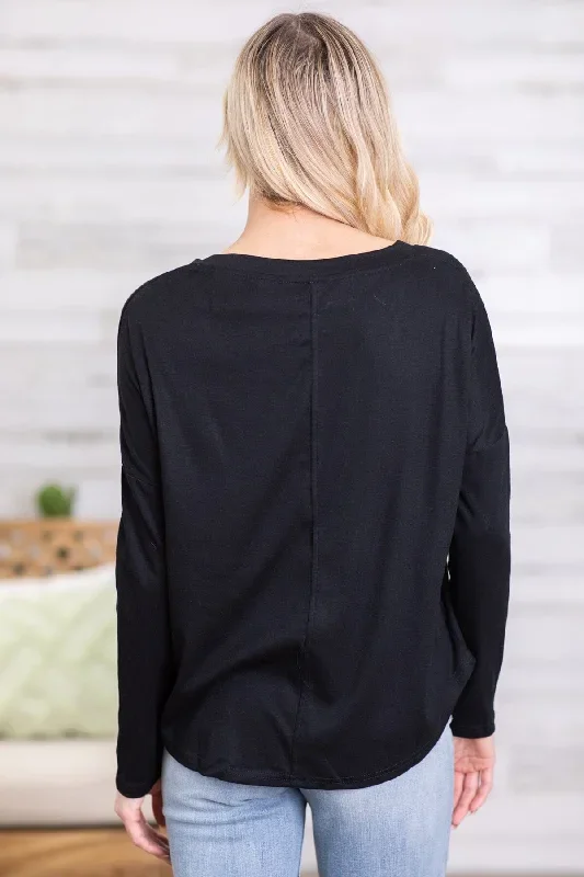 black-v-neck-long-sleeve-top