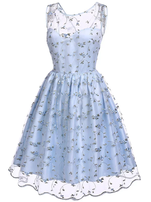 blue-1950s-floral-embroidery-lace-dress