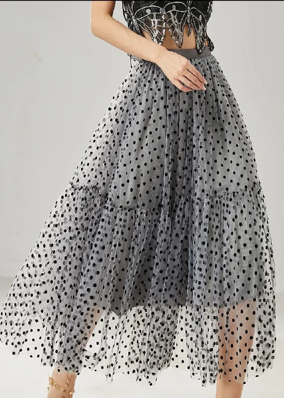 bohemian-grey-dot-patchwork-tulle-skirts-summer