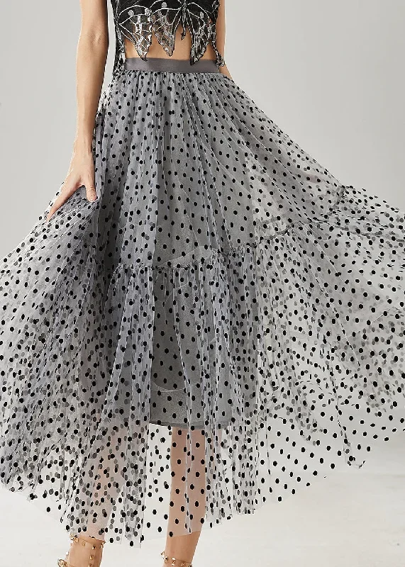 bohemian-grey-dot-patchwork-tulle-skirts-summer