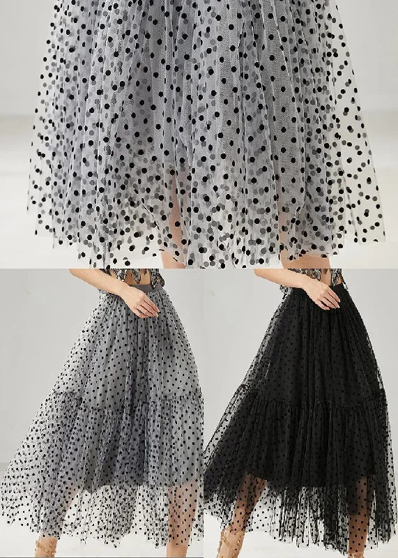 bohemian-grey-dot-patchwork-tulle-skirts-summer