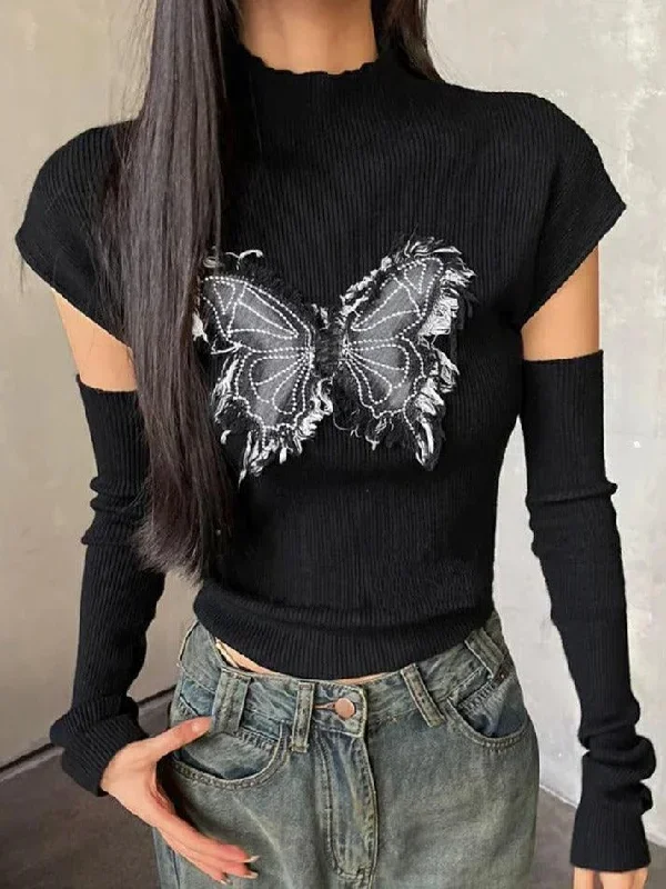 butterfly-patch-mock-neck-with-cuff-long-sleeve-knit