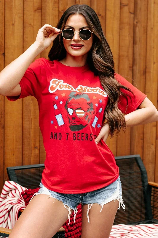 four-score-and-7-beers-ago-graphic-t-shirt-red-print-on-demand