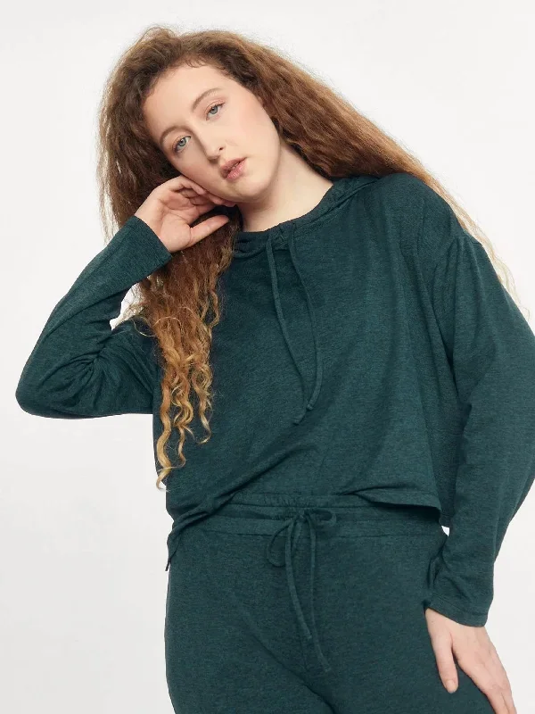 Girlfriend Collective Reset Long Sleeve Hoodie - Moss