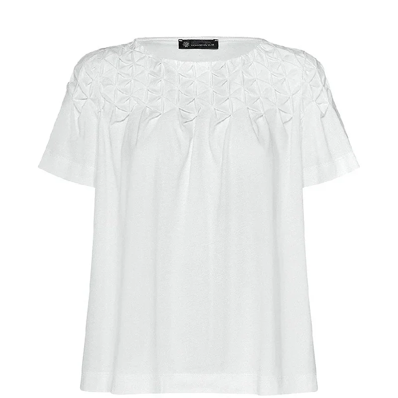 SMOCKED T-SHIRT ""HAILEY"" IN WHITE