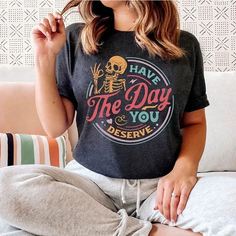 Kindness Skeleton Motivational Tee