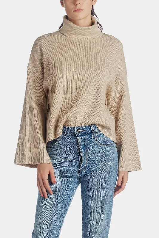 High Collar Long Sleeve Sweater