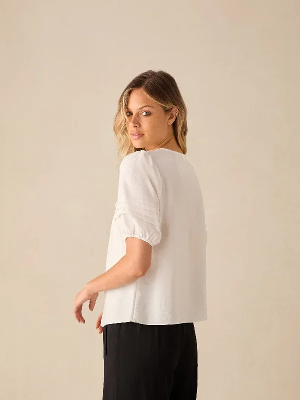 ivory-pleat-sleeve-top