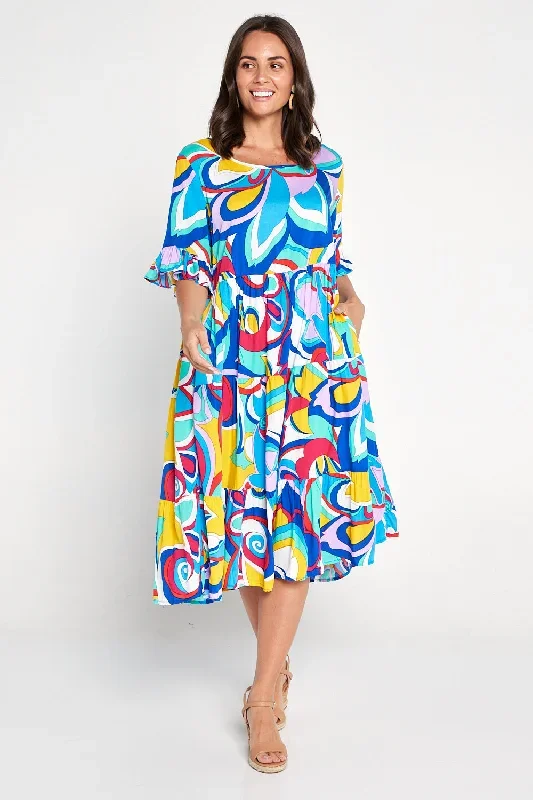 Jackson Dress - Psychedelic Floral