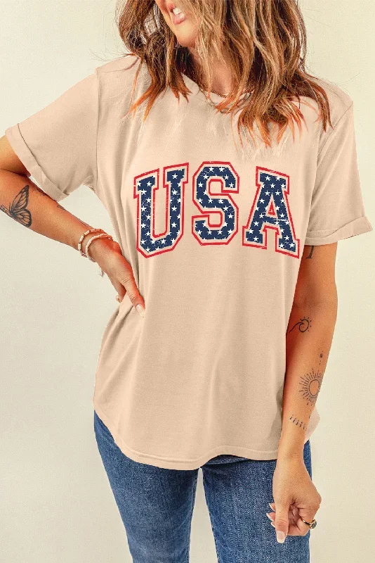 khaki-starry-usa-lettering-independent-day-t-shirt