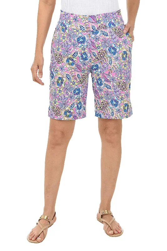 Bright Hibiscus Pull-On Short