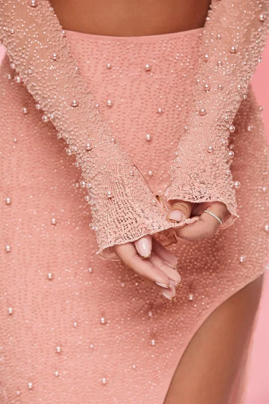 la-desirade-embellished-cowl-neck-crop-top-in-rose