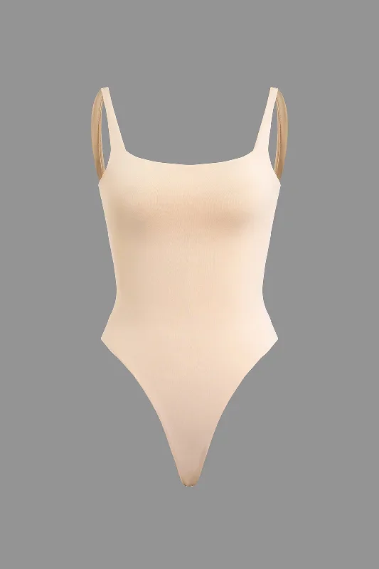 Basic Solid Cami Bodysuit