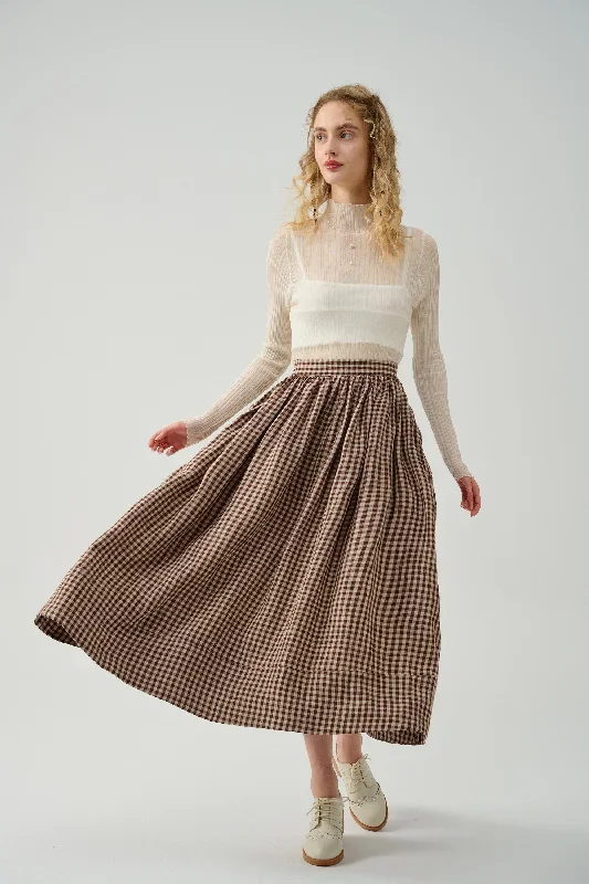 midi-linen-skirt-in-humus-a-line-skirt-pleated-flared-skirt-1950-skirt-linennaive