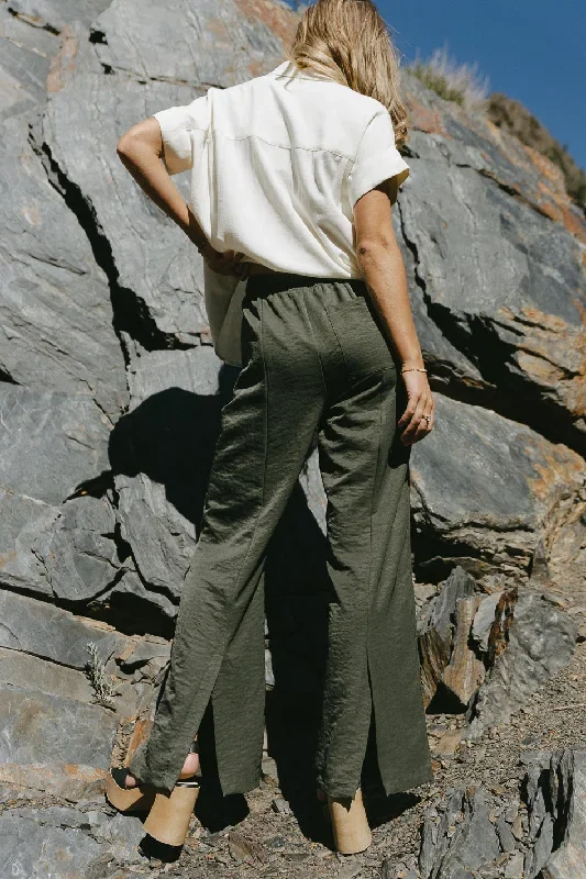 Mindy Pants in Olive - FINAL SALE