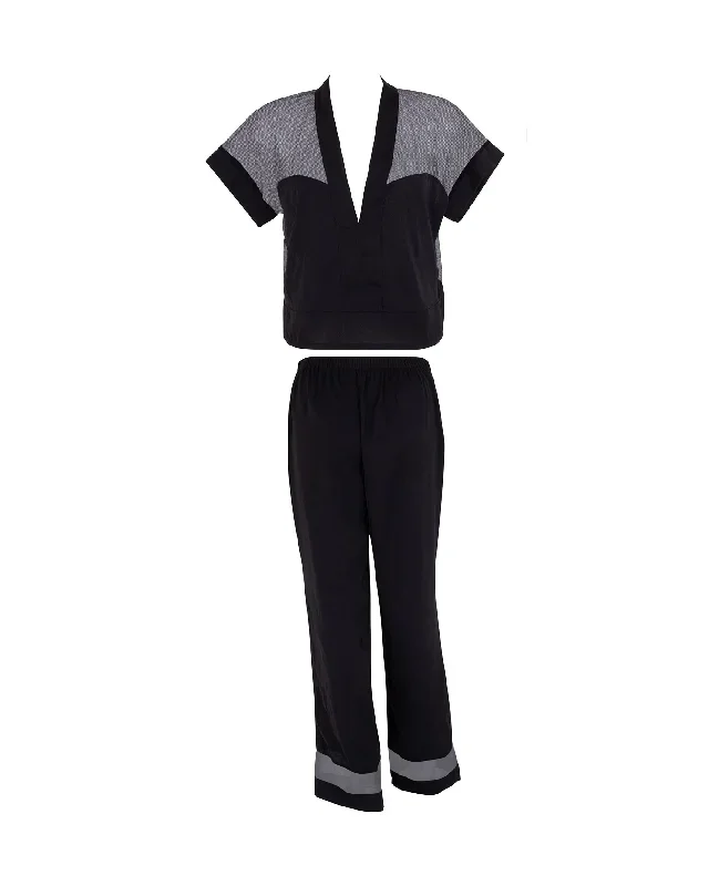 richmond-luxury-satin-long-pyjama-set-black