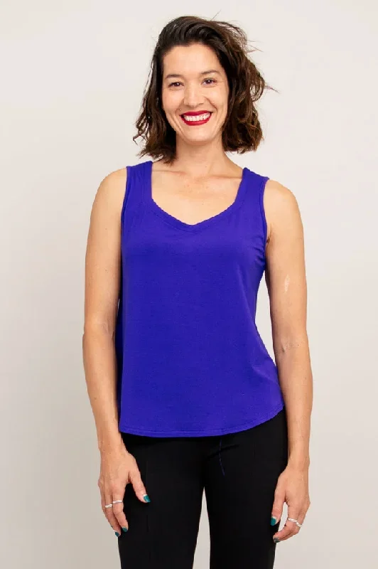 Ritzy Tank, Violet, Bamboo