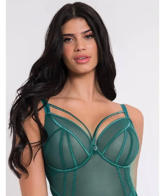 scantilly-senses-plunge-bodysuit-verdigris-green