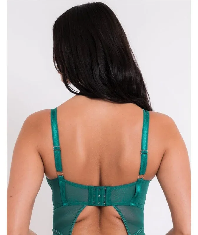 scantilly-senses-plunge-bodysuit-verdigris-green