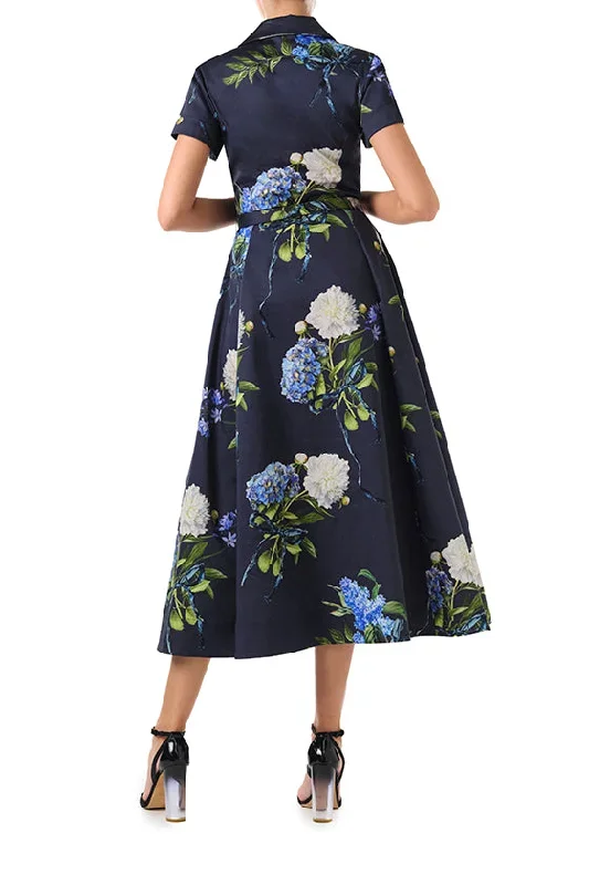 short-sleeve-floral-aline-dress