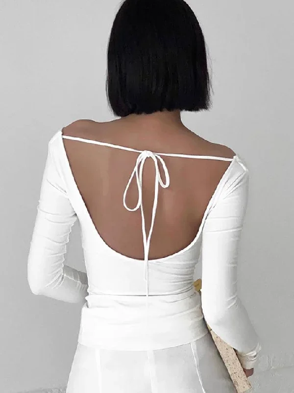 solid-color-stacked-neck-backless-lacing-long-sleeve-tee