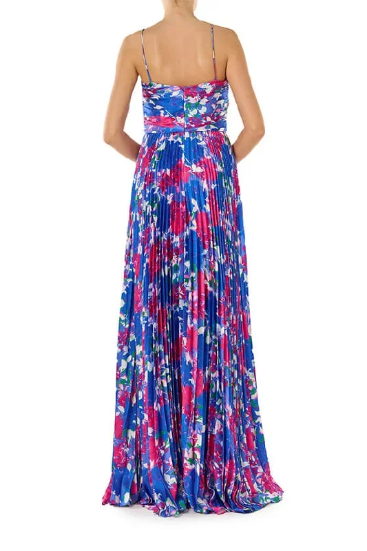 spaghetti-strap-floral-satin-gown