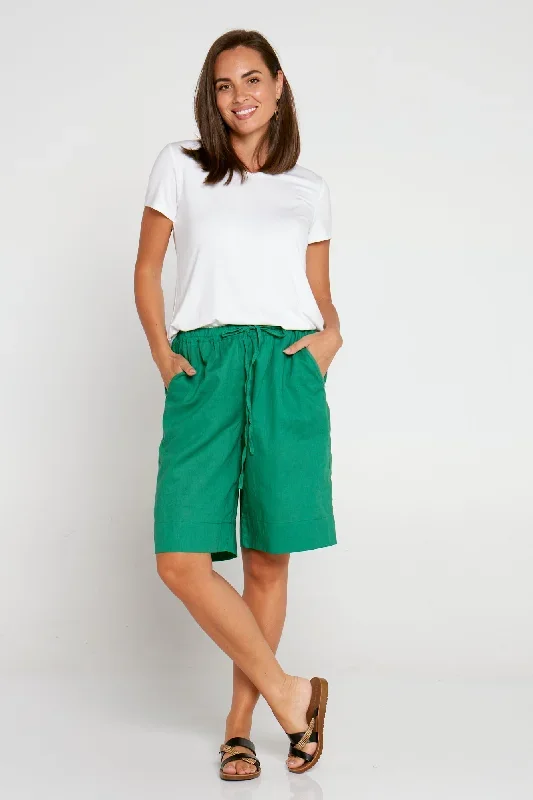 zhuri-linen-cotton-shorts-green